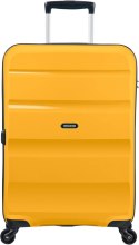 American Tourister Walizka twarda średnia żółta SPINNER 66/24 61 l