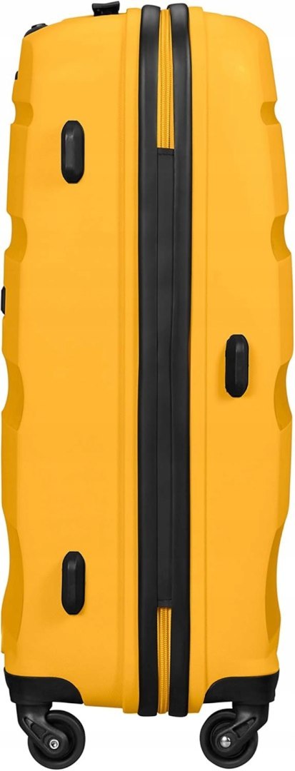 American Tourister Walizka twarda średnia żółta SPINNER 66/24 61 l