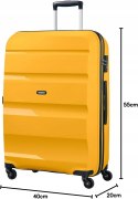 American Tourister Walizka twarda średnia żółta SPINNER 66/24 61 l
