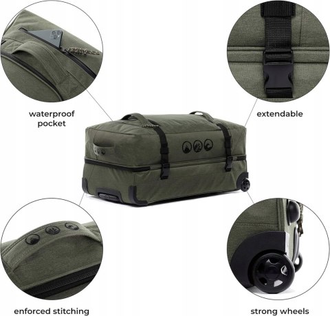 Duża walizka Sons Of Aloha KANE miękka poszerzana 120L, 42 x 35 x 80 cm