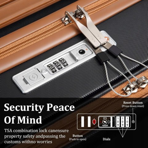 Imiomo TR003 walizka na Bagaż podręczny 20" z praktyczną torbą