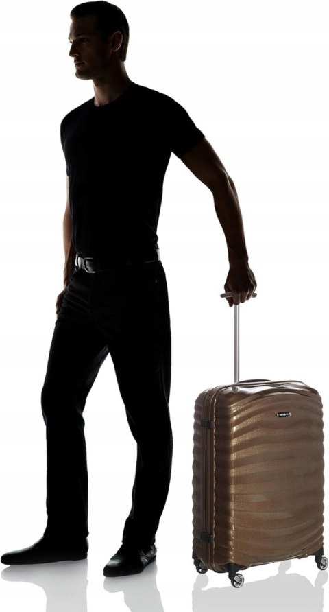 Samsonite Lite-Shock Walizka 69 cm, 73 l, Piaskowy (Brązowy)