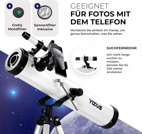 Teleskop dalekiego zasięgu YOCUS 76/700
