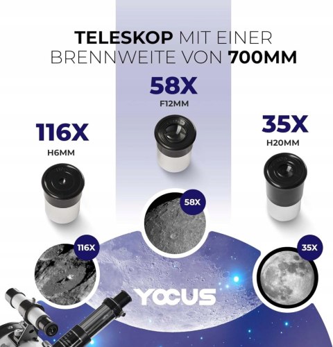 Teleskop dalekiego zasięgu YOCUS 76/700