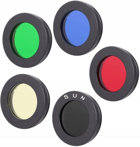 Topiky 6szt zestaw filtrów okularów teleskopowych 1,25 cala / 31,7 mm