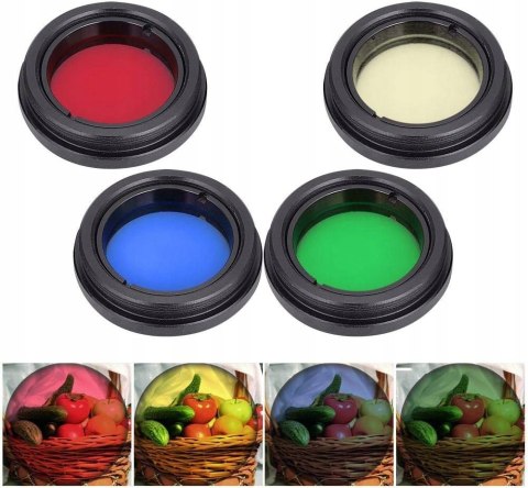 Topiky 6szt zestaw filtrów okularów teleskopowych 1,25 cala / 31,7 mm