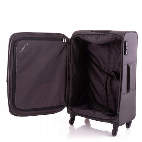 Travelite Walizka miękka średnia poliester DERBY 4-KÓŁKOWA WALIZKA M 79 l