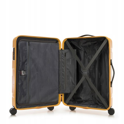 WITTCHEN walizka średnia z ABS-u żółta