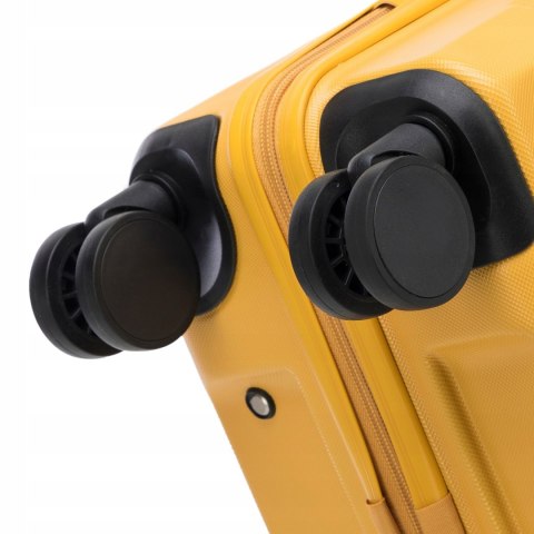 WITTCHEN walizka średnia z ABS-u żółta