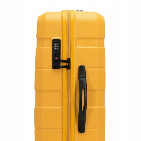 WITTCHEN walizka średnia z ABS-u żółta