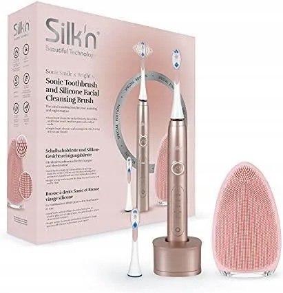Zestaw szczotek Silk'n SonicSmile + Bright Rose Gold SSFB2PEUP001