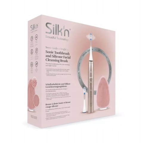 Zestaw szczotek Silk'n SonicSmile + Bright Rose Gold SSFB2PEUP001