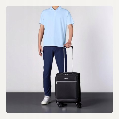 Amazon basics Collection Bagaż Podręczny, Czarny 37 x 23 x 53