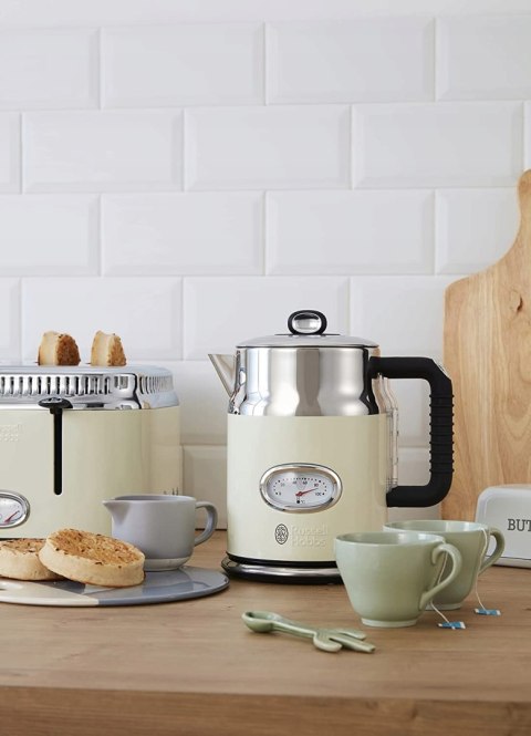Czajnik elektryczny Russell Hobbs 21672-70 2400 W 1,7 l beżowy/brązowy