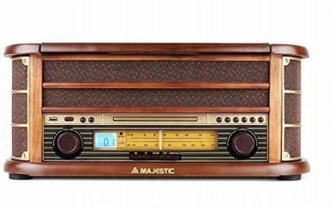 Gramofon Majestic TT34CD brązowy