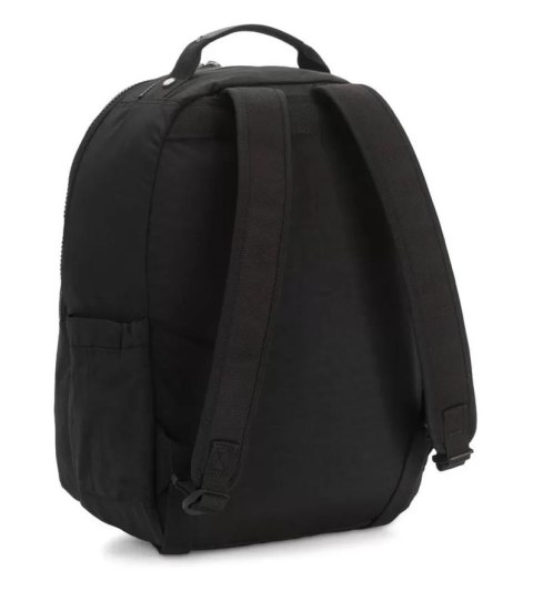 Kipling plecak miejski SEOUL czarny duży z kieszenią na laptopa