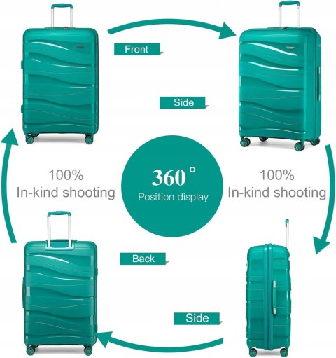 Kono Walizka twarda kabinowa polipropylen K2092L-BE 44 l