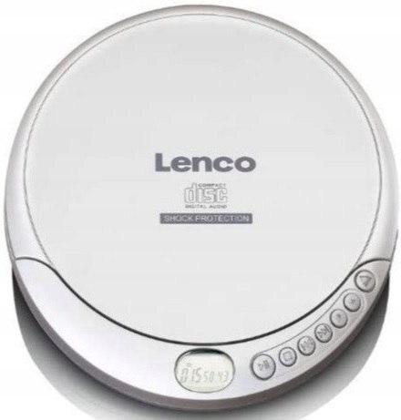 Lenco Odtwarzacz CD/MP3 Srebrny Antishock CD-201SI