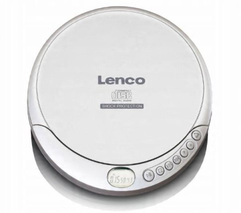 Lenco Odtwarzacz CD/MP3 Srebrny Antishock CD-201SI