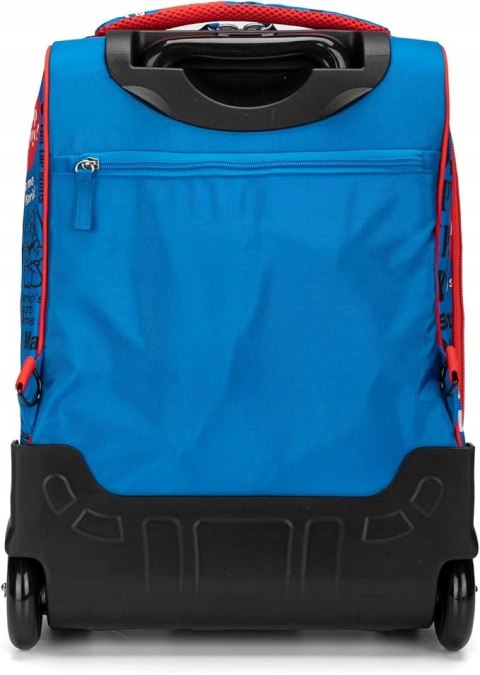 SUPERMARIO Plecak na kółkach z uchwytem i ukrytymi naramiennikami 36x23X47H