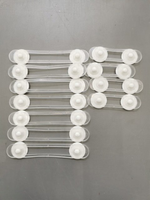 11 sztuk przezroczystych zabezpieczeń przed dziećmi do szafy i szuflad