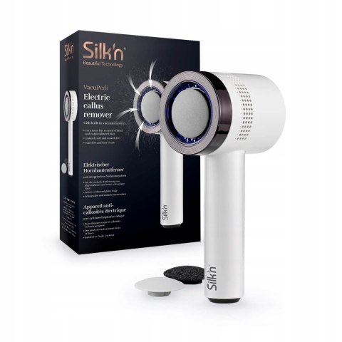 Elektryczny pilnik do stóp Silk'n VacuPedi czarny z systemem próżniowym