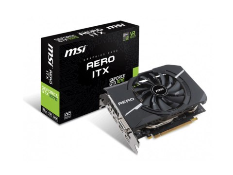 Karta graficzna MSI GeForce GTX 1070 Aero ITX OC 8 GB