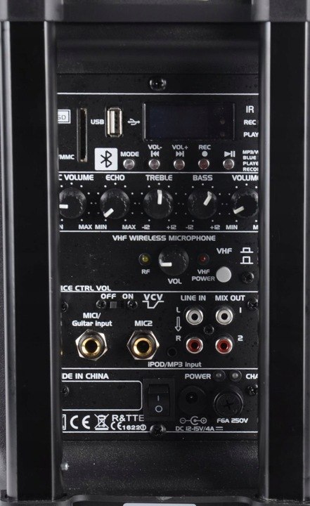 Kolumna Ibiza PORT8VHF-BT 200 W czarny