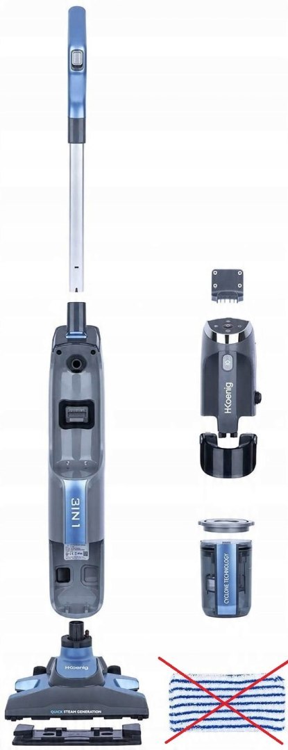 Wielofunkcyjny odkurzacz parowy 3w1 H.Koenig 1800W