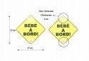 Znak Dziecko w samochodzie po francusku Bébé à Bord