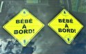 Znak Dziecko w samochodzie po francusku Bébé à Bord