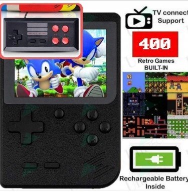 DigitCont Przenośna konsola do gier CZARNA + PAD