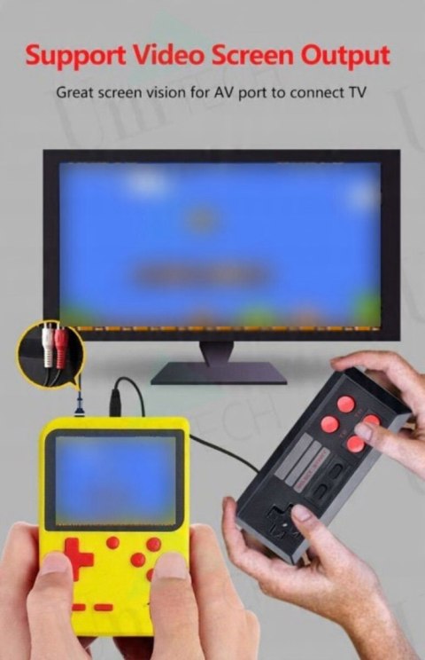 DigitCont Przenośna konsola do gier CZARNA + PAD