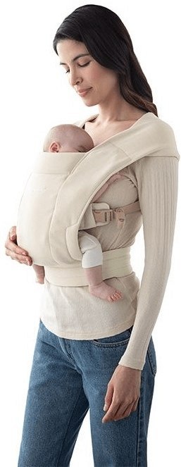 Ergobaby Ergonomiczne nosidełko dla niemowląt bardzo miękkie, kremowe