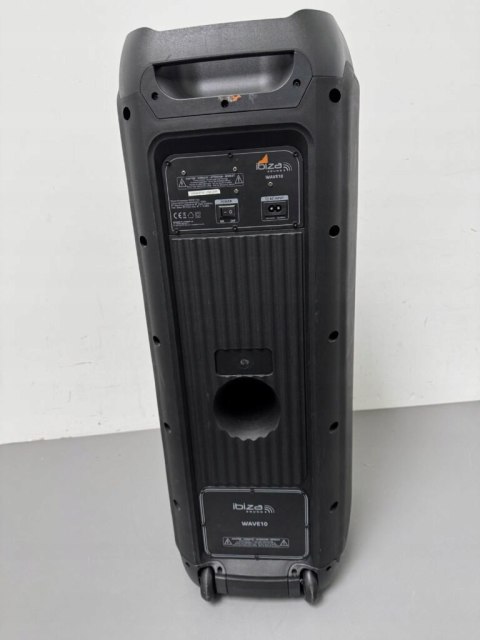 Głośnik przenośny Ibiza Sound WAVE10 czarny 800 W