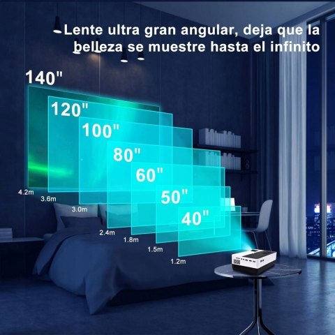 Mini projektor Gobran H3 Full HD WIFI 6500 lumenów