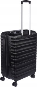 Amazon Basics Twarde walizki czarna, zestaw 3 sztuk (55 cm, 68 cm, 78 cm)