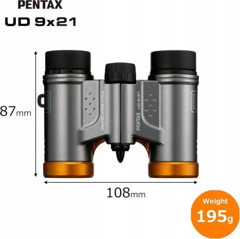 Lornetka Ricoh PENTAX UD 9x21 Pomarańczowa