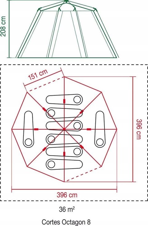 Namiot rodzinny dla 8 osób Coleman Octagon