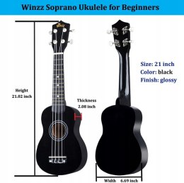 Ukulele sopranowe Winzz by Aileen