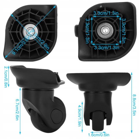 WITTCHEN Walizka twarda kabinowa 54x40x20 cm, 34L