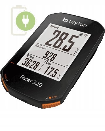 Licznik rowerowy bezprzewodowy BRYTON RIDER 320T CAD+HRM