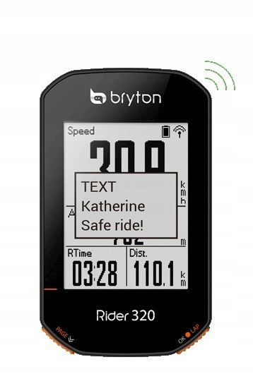 Licznik rowerowy bezprzewodowy BRYTON RIDER 320T CAD+HRM