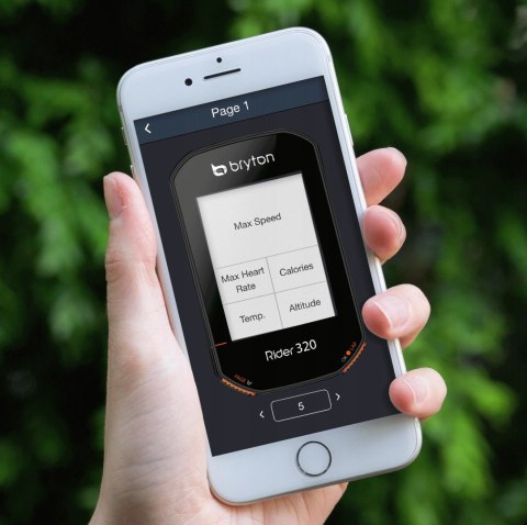 Licznik rowerowy bezprzewodowy BRYTON RIDER 320T CAD+HRM