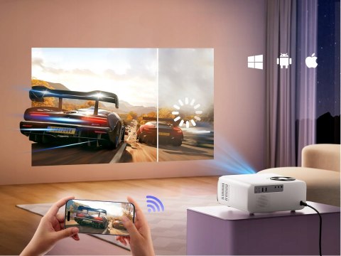 Projektor LED Wimius P63 biały 500 ANSI LUMEN FULL HD