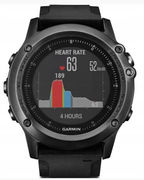 Zegarek sportowy Garmin Fenix 3 Sapphire HR czarny