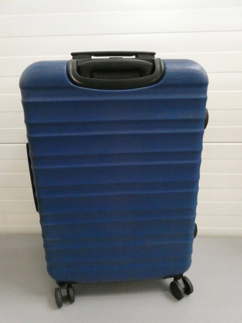 Amazon Basics Twarda walizka średnia niebieska 68 cm