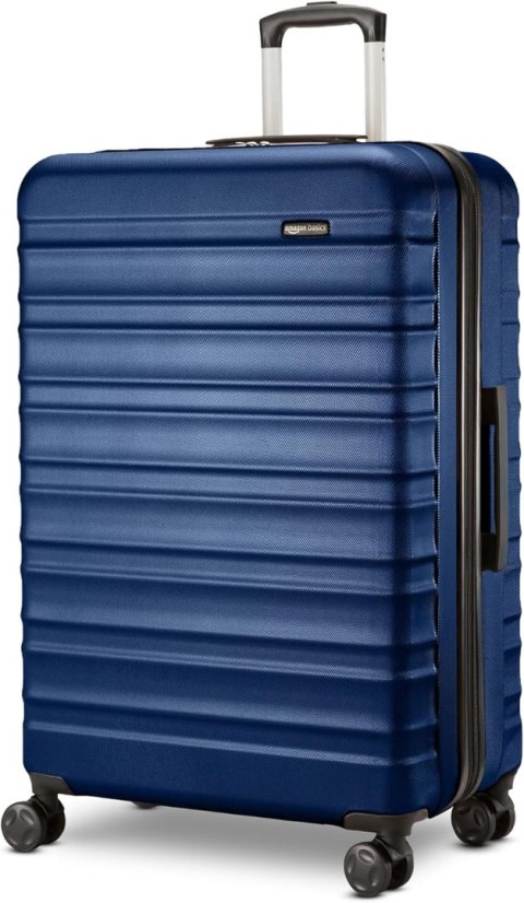 Amazon Basics Twarda walizka średnia niebieska 68 cm
