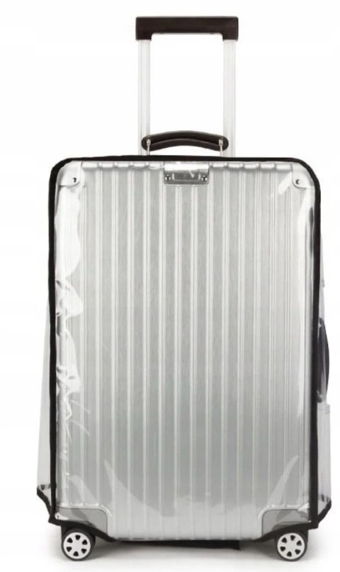 Aomiduo 2 sztuki przezroczystych pokrowców na walizkę z PCW 80 cm 30"