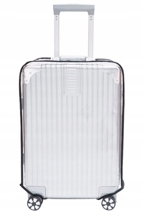Aomiduo 2 sztuki przezroczystych pokrowców na walizkę z PCW 80 cm 30"